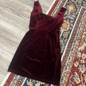 Forever21 Red Velvet Mini Dress
